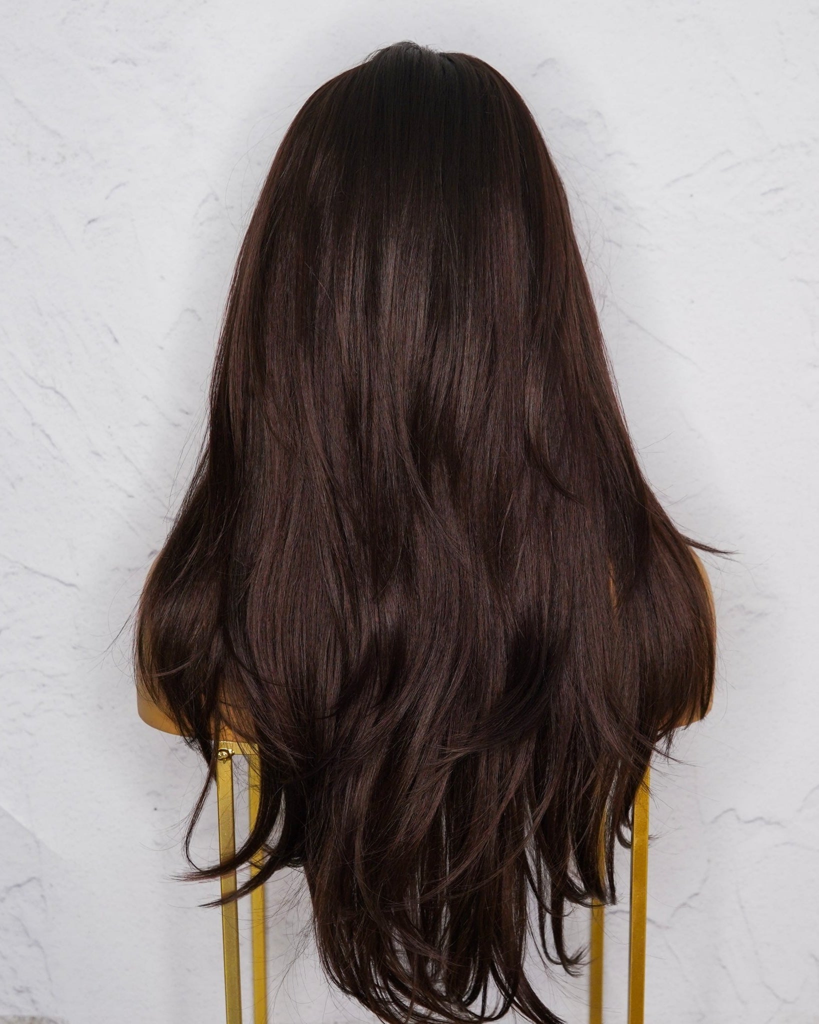 SELENE Dark Brown Lace Front Wig - Milk & Honey Wigs