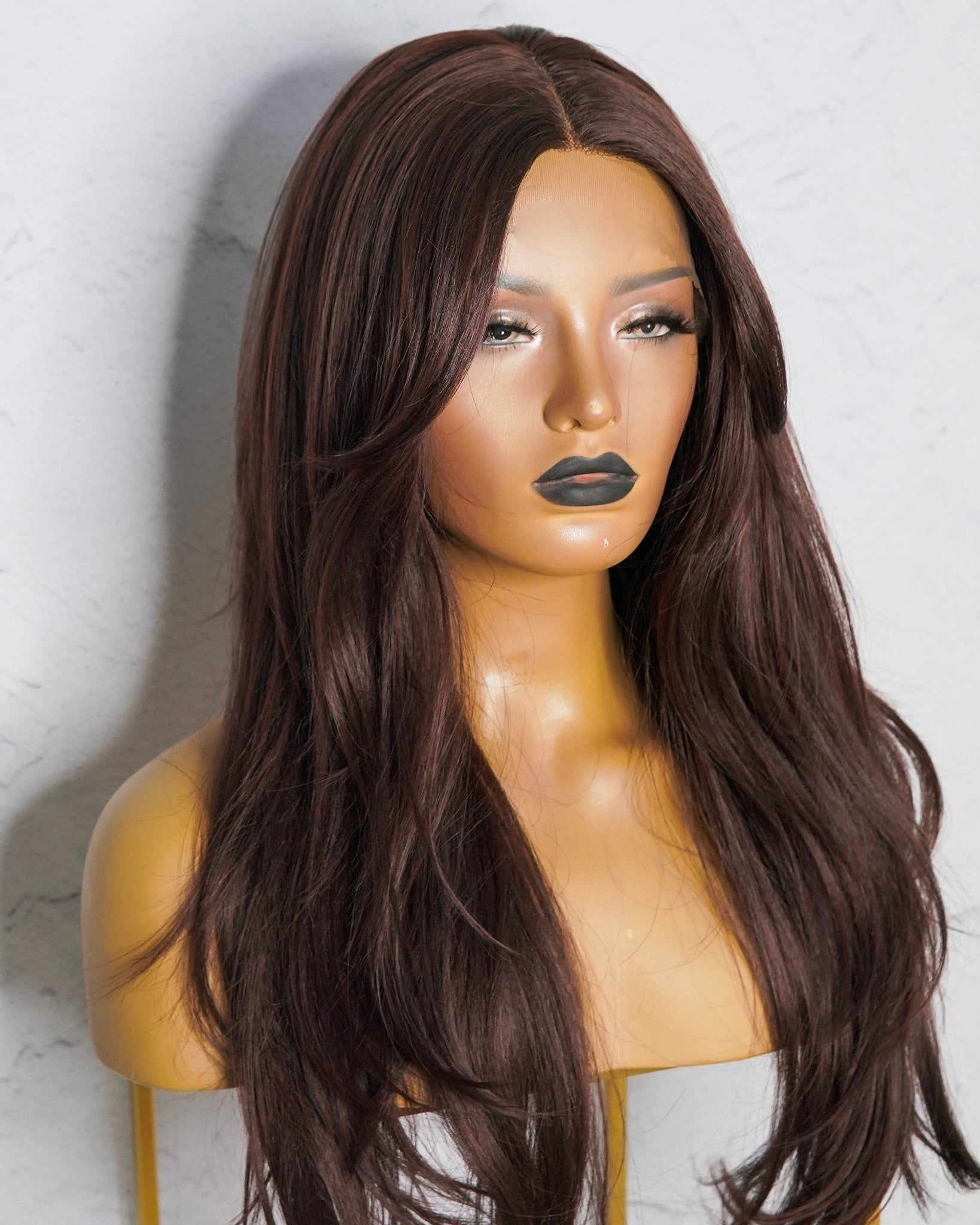 SELENE Dark Brown Lace Front Wig - Milk & Honey Wigs