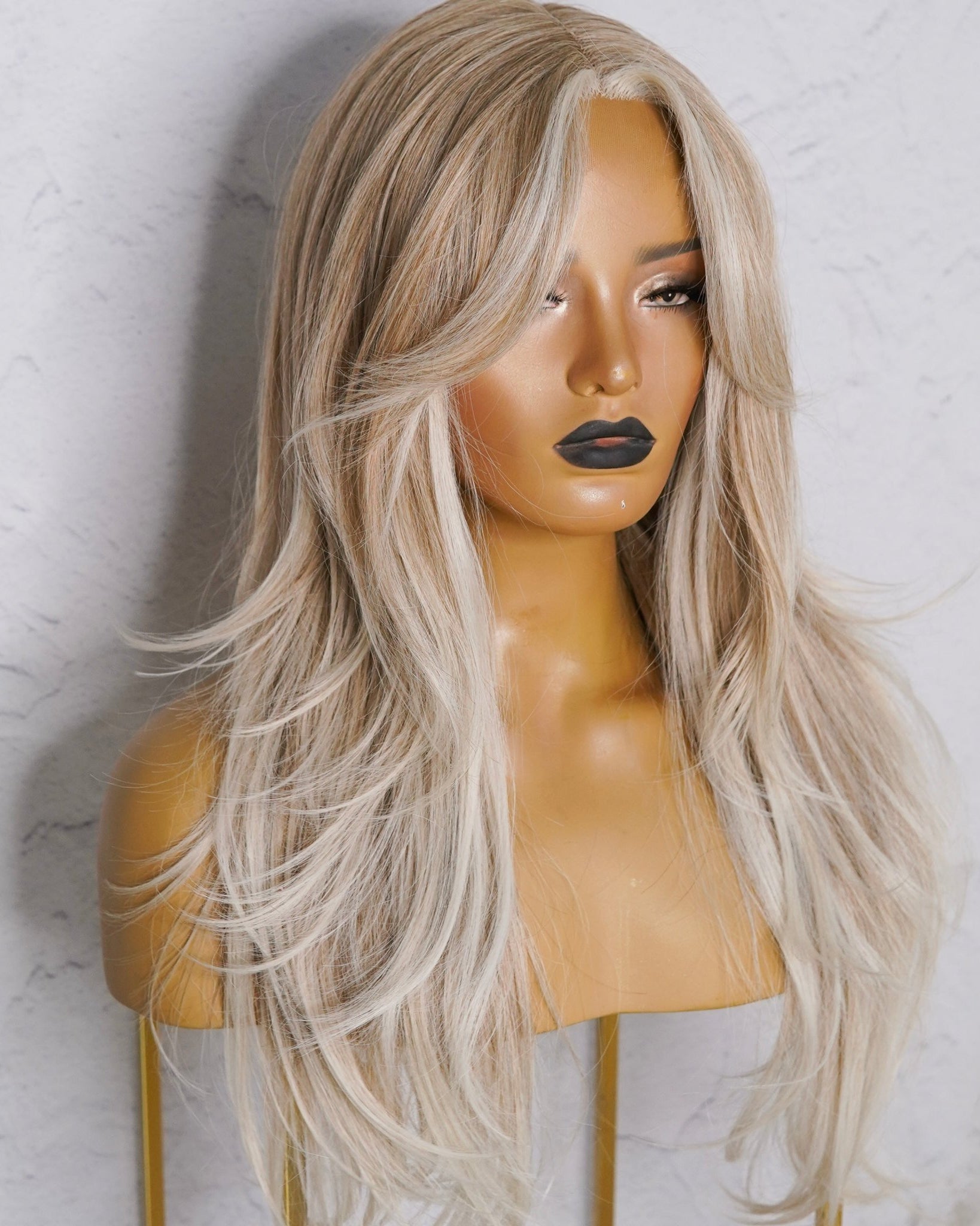 SELENE Frosted Blonde Lace Front Wig - Milk & Honey Wigs