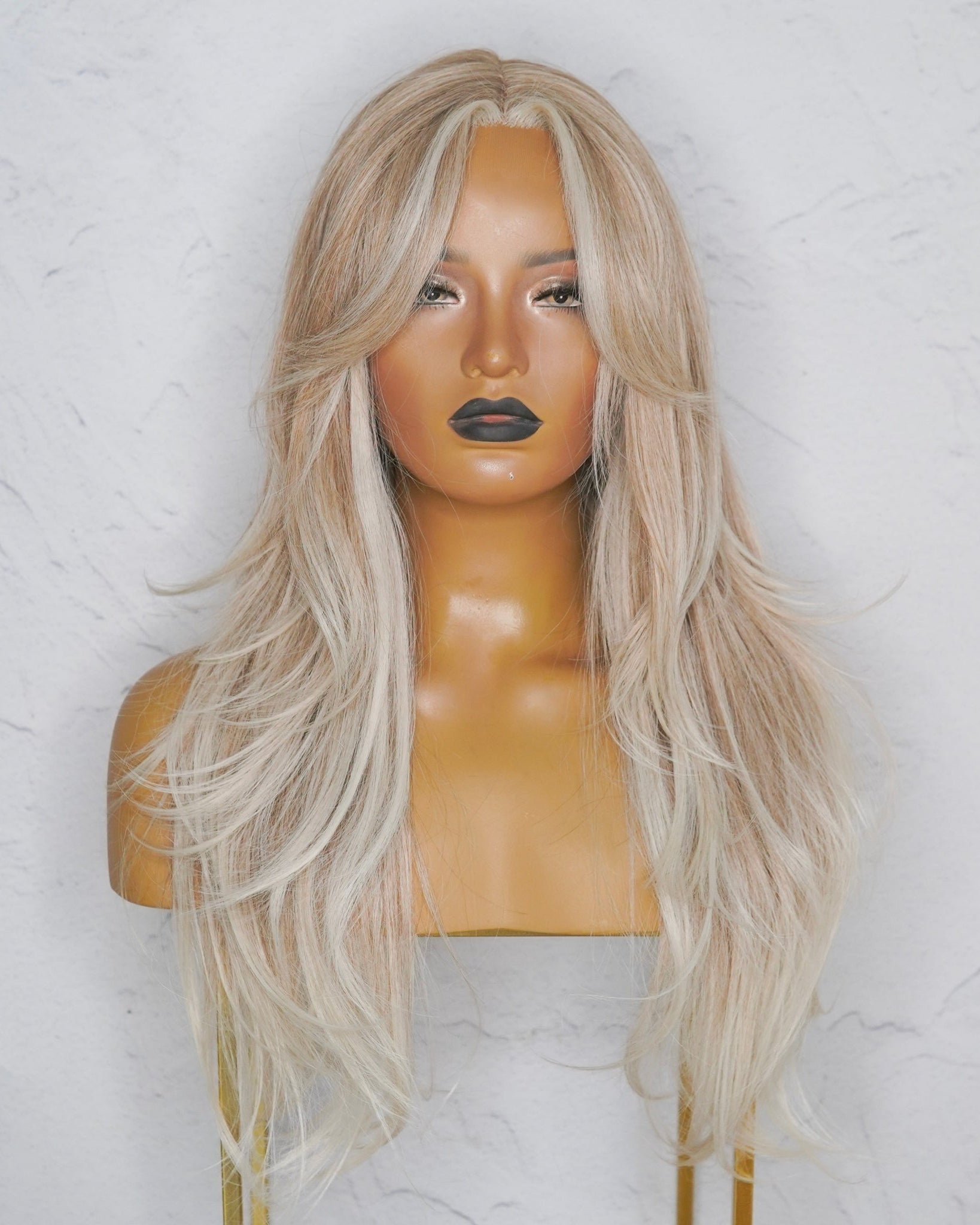 SELENE Frosted Blonde Lace Front Wig - Milk & Honey Wigs