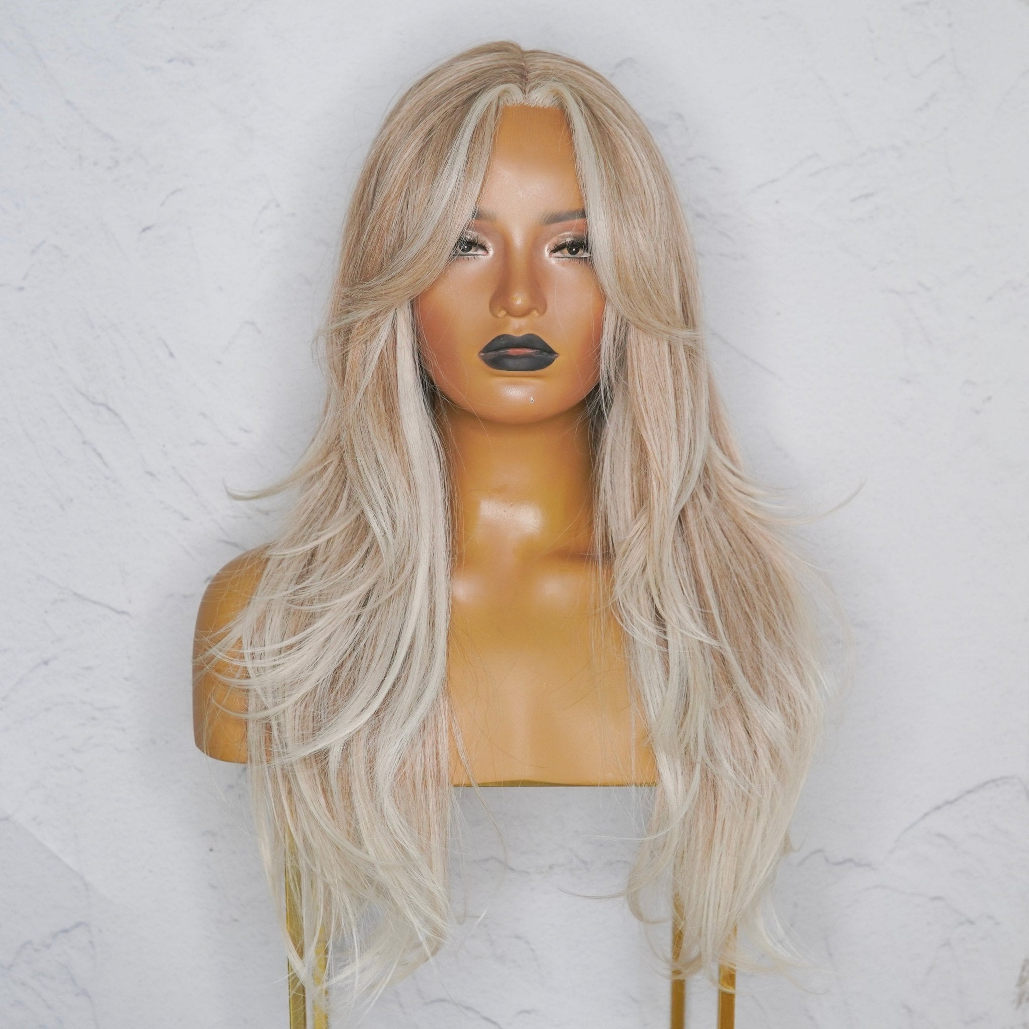 SELENE Frosted Blonde Lace Front Wig - Milk & Honey Wigs