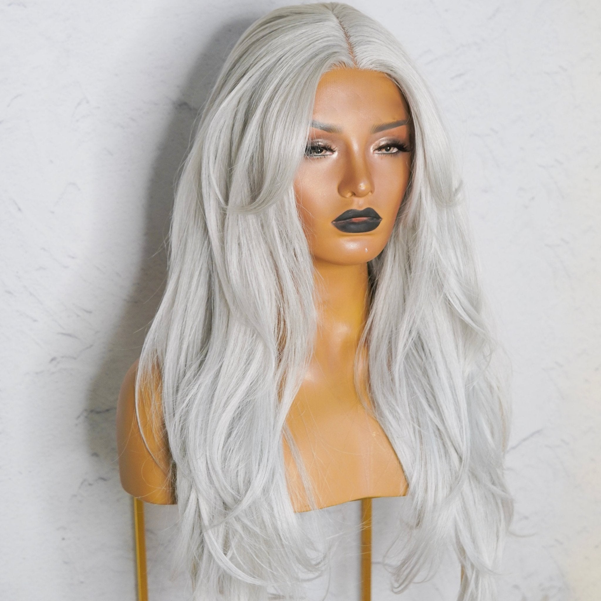 SELENE Silver Lace Front Wig - Milk & Honey Wigs
