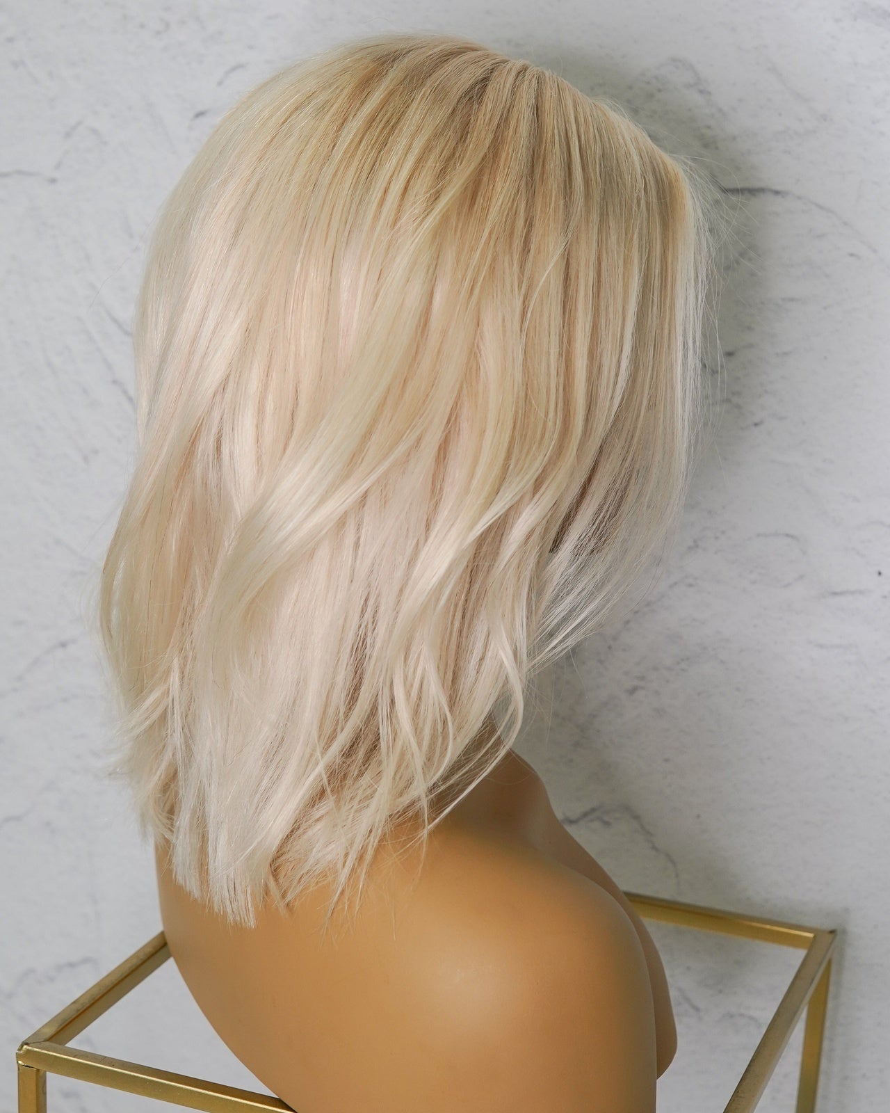 SELMA Blonde Human Hair Lace Front Wig - Milk & Honey Wigs