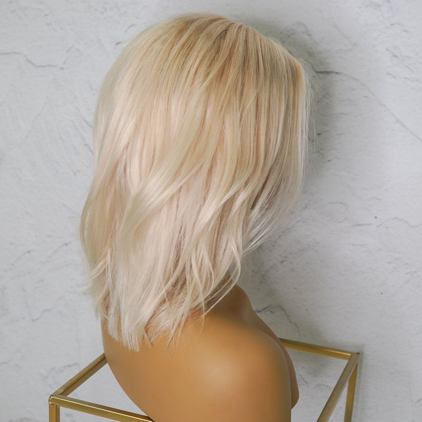 SELMA Blonde Human Hair Lace Front Wig - Milk & Honey Wigs