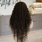 SHIRLEY Dark Brown Curl Lace Front Wig - Milk & Honey Wigs