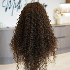 SHIRLEY Medium Brown Curl Lace Front Wig - Milk & Honey Wigs