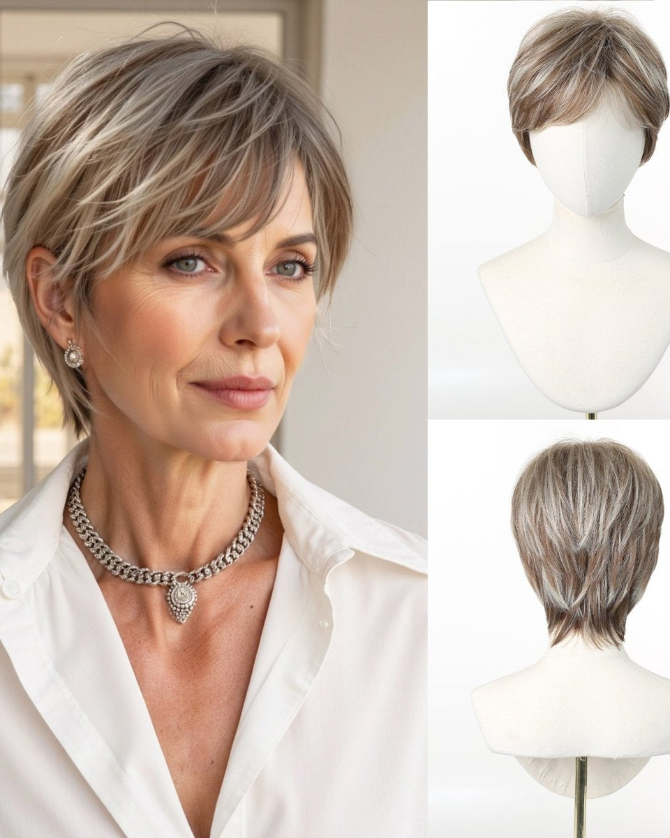 Short Layered Pixie Cut Wig - MARKETPLACE - Milk & Honey Wigs