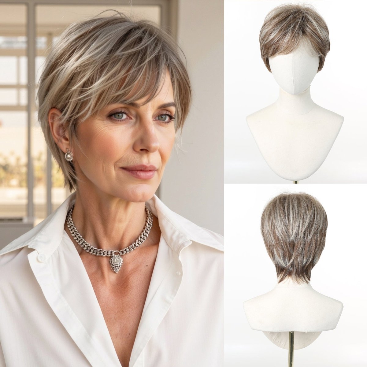 Short Layered Pixie Cut Wig - MARKETPLACE - Milk & Honey Wigs