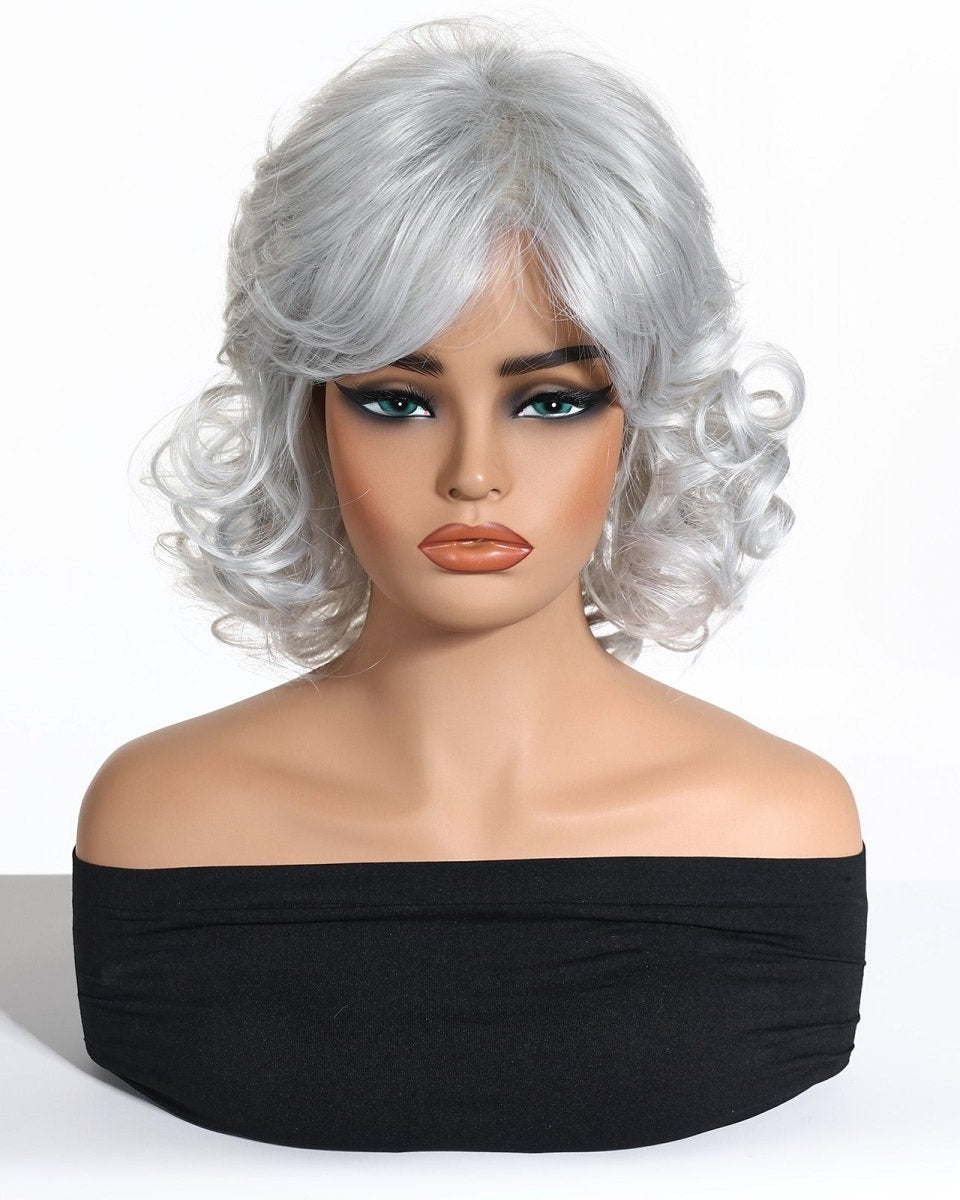 Silver Curl Fringe Wig - MARKETPLACE - Milk & Honey Wigs