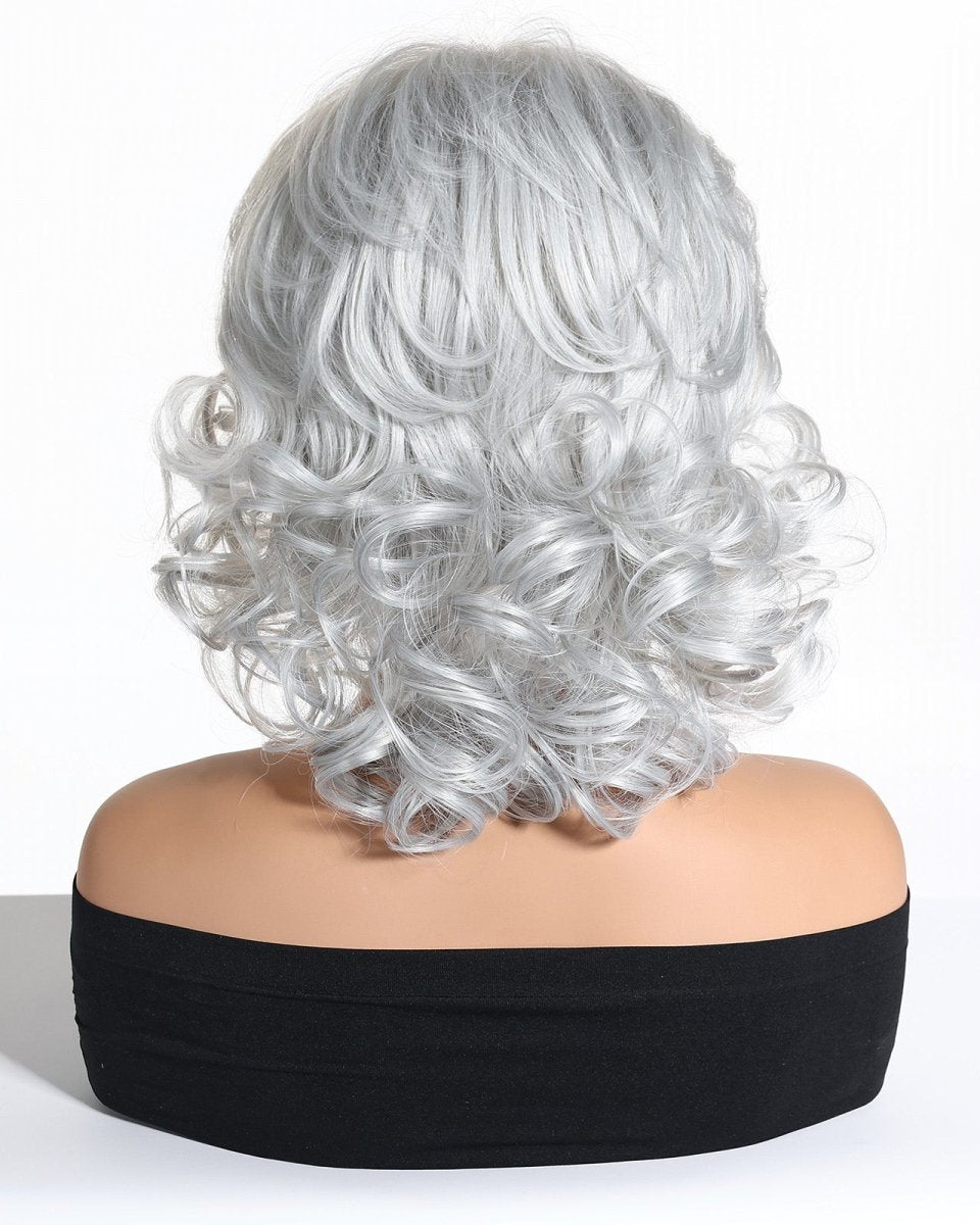 Silver Curl Fringe Wig - MARKETPLACE - Milk & Honey Wigs