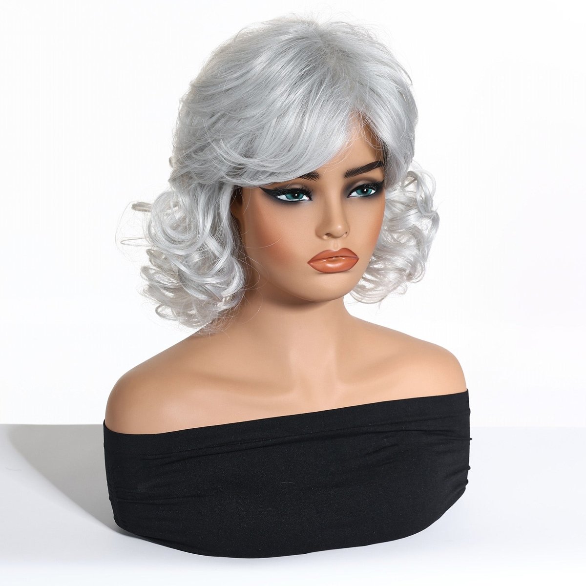 Silver Curl Fringe Wig - MARKETPLACE - Milk & Honey Wigs
