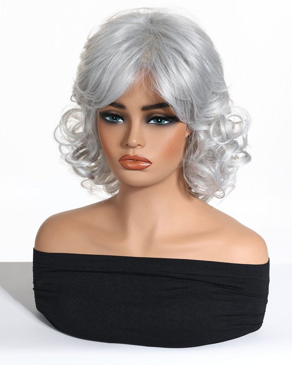 Silver Curl Fringe Wig - MARKETPLACE - Milk & Honey Wigs