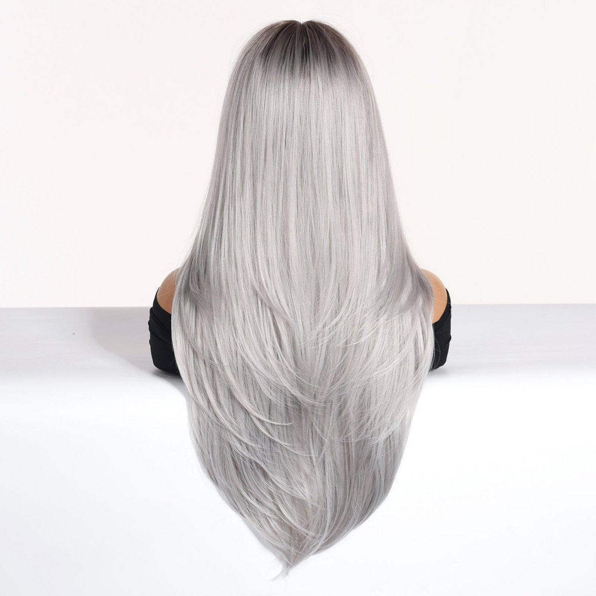 Silver - Gray With Darker Roots Wig - MARKETPLACE - Milk & Honey Wigs