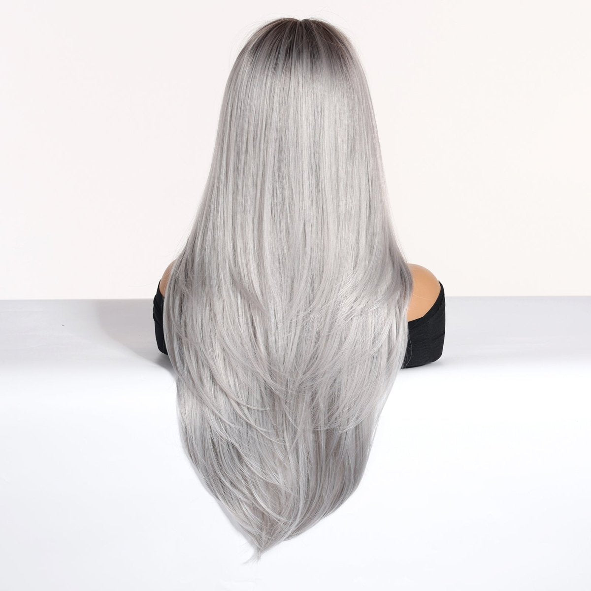 Silver - Gray With Darker Roots Wig - MARKETPLACE - Milk & Honey Wigs