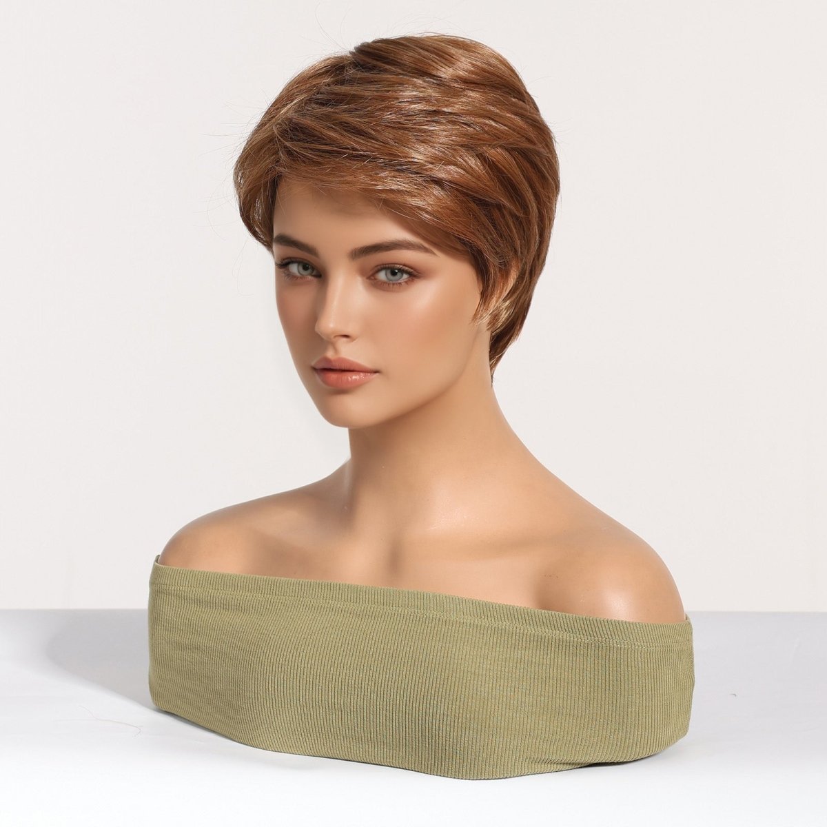 Sleek Chestnut Brown Pixie Cut Wig - MARKETPLACE - Milk & Honey Wigs