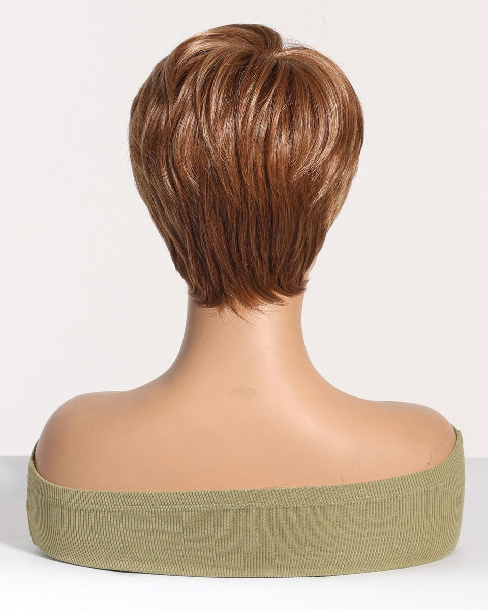 Sleek Chestnut Brown Pixie Cut Wig - MARKETPLACE - Milk & Honey Wigs
