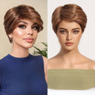 Sleek Chestnut Brown Pixie Cut Wig - MARKETPLACE - Milk & Honey Wigs