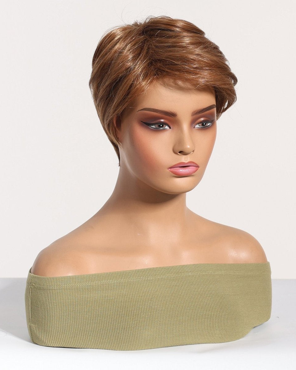 Sleek Chestnut Brown Pixie Cut Wig - MARKETPLACE - Milk & Honey Wigs