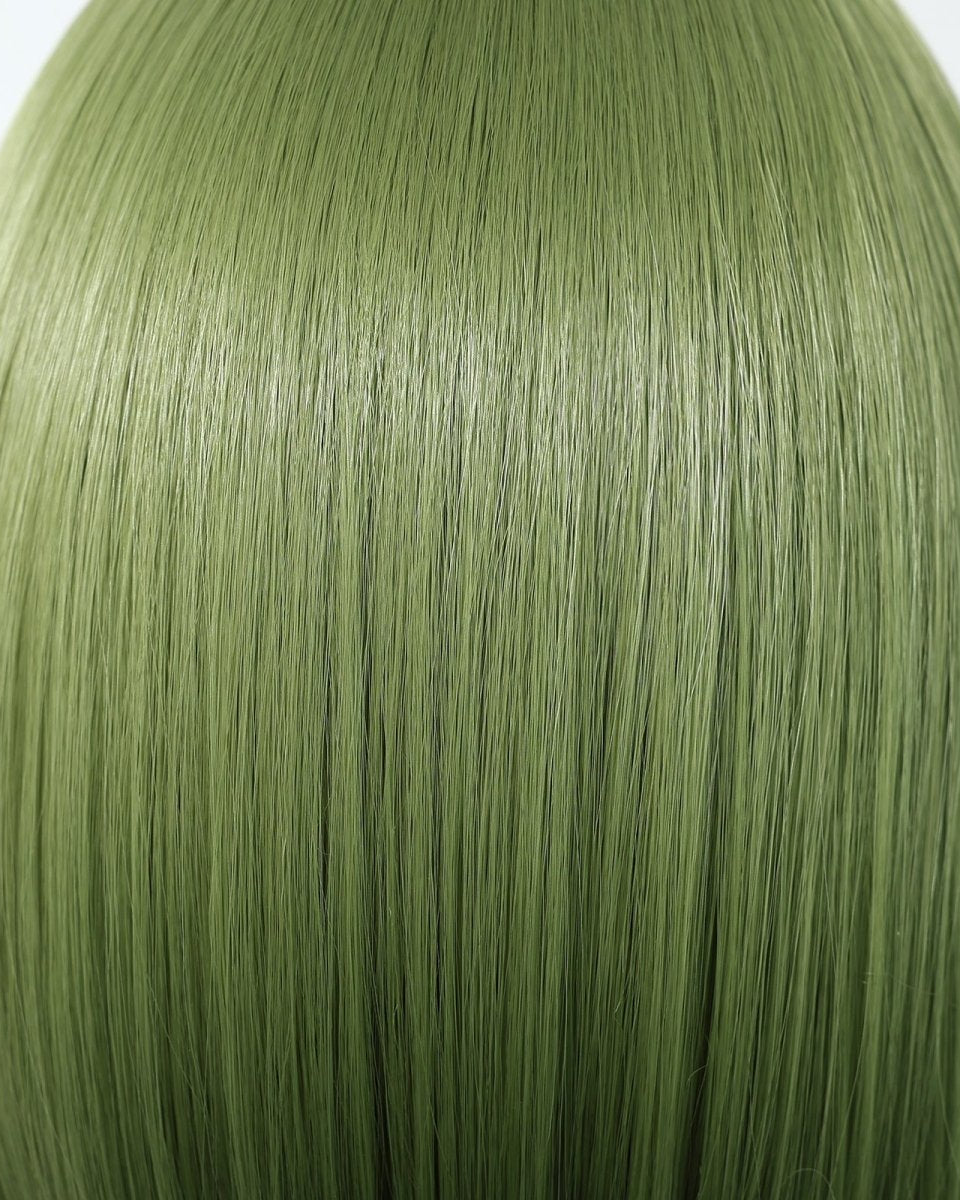 Sleek Olive Green Bob Wig - MARKETPLACE - Milk & Honey Wigs