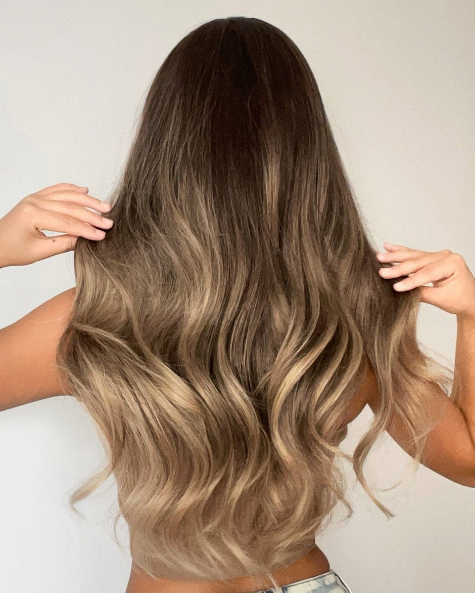 Soft Brown with Ash Blonde Highlights Wig - MARKETPLACE - Milk & Honey Wigs