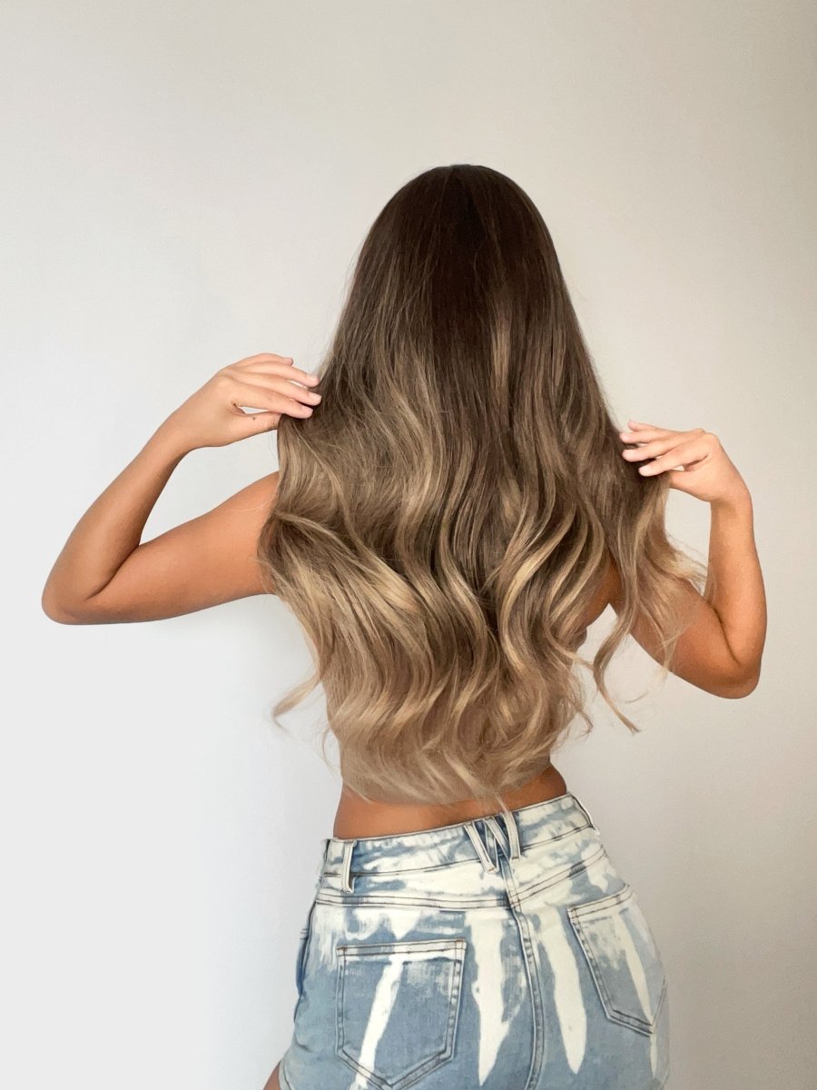 Soft Brown with Ash Blonde Highlights Wig - MARKETPLACE - Milk & Honey Wigs