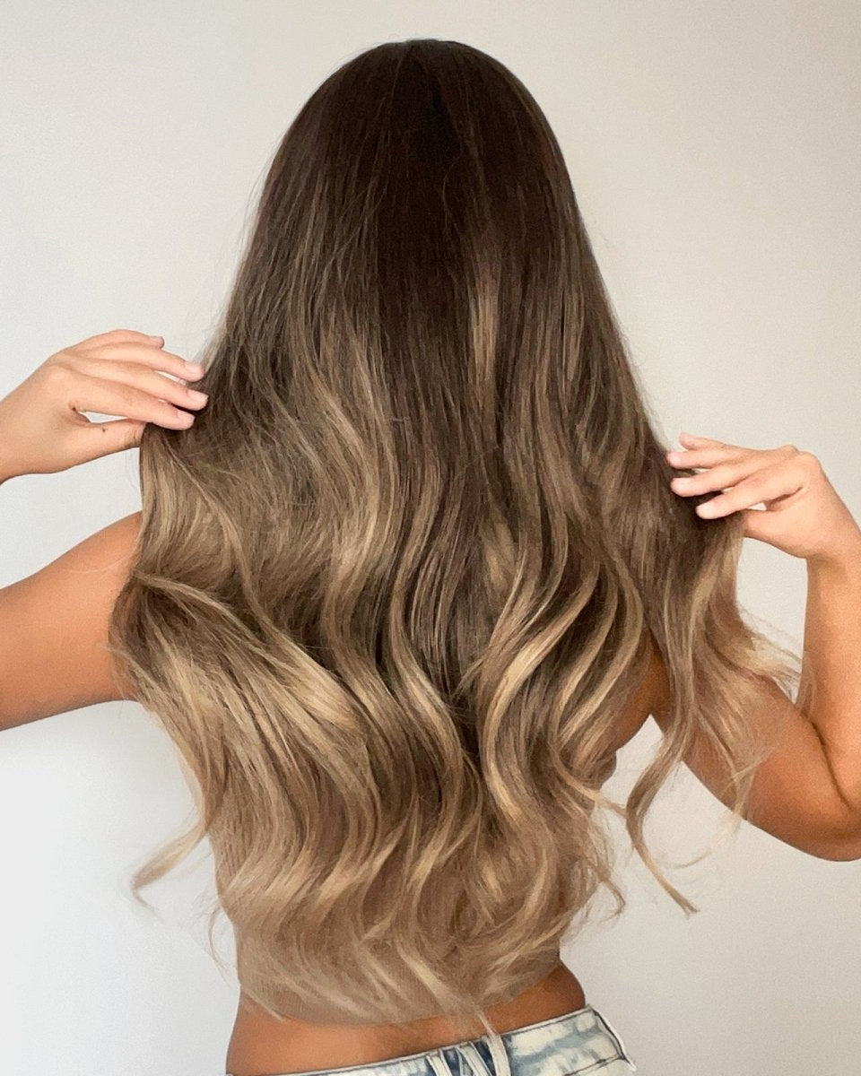 Soft Brown with Ash Blonde Highlights Wig - MARKETPLACE - Milk & Honey Wigs