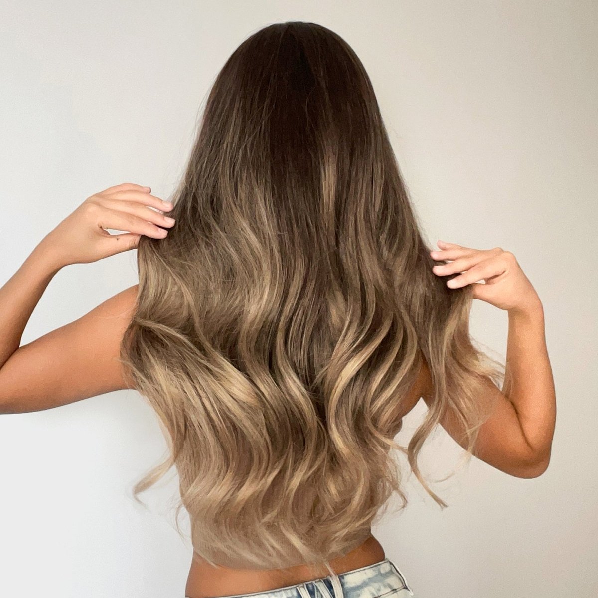 Soft Brown with Ash Blonde Highlights Wig - MARKETPLACE - Milk & Honey Wigs