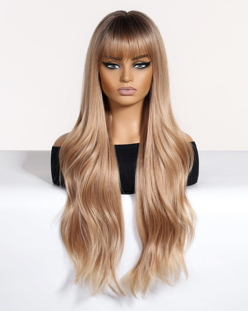 Soft Wavy Honey Brown Wig - MARKETPLACE - Milk & Honey Wigs