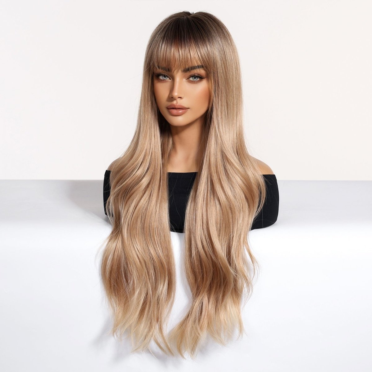 Soft Wavy Honey Brown Wig - MARKETPLACE - Milk & Honey Wigs