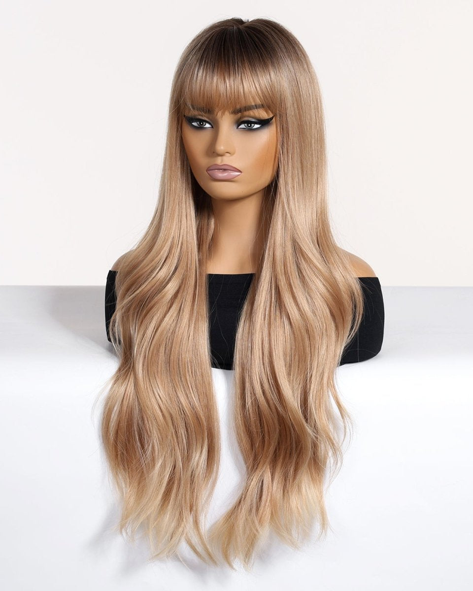 Soft Wavy Honey Brown Wig - MARKETPLACE - Milk & Honey Wigs