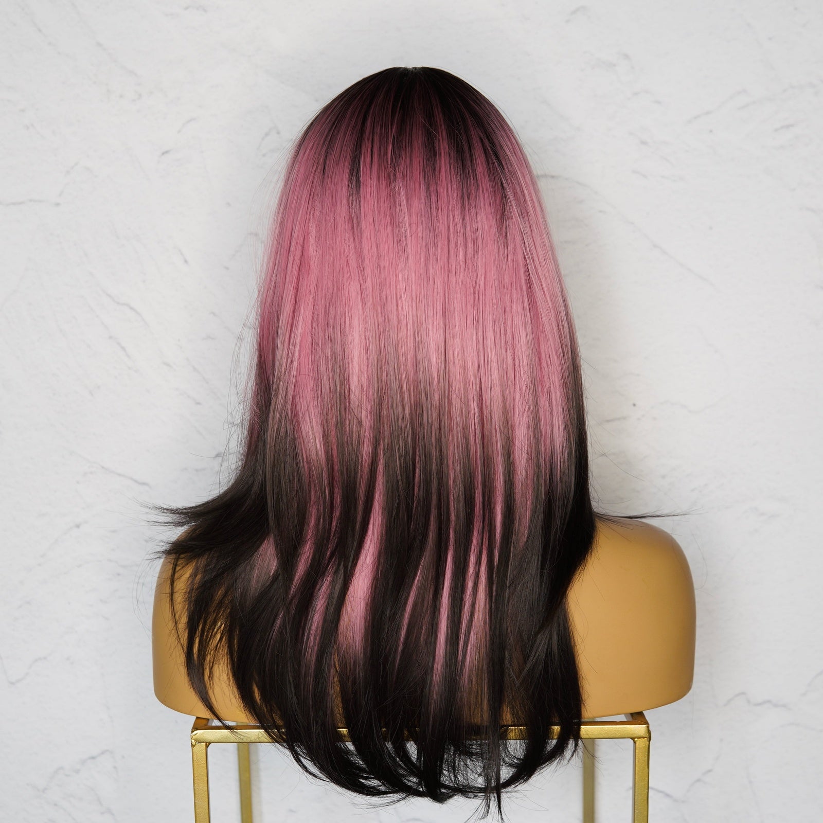 Sophia Ombre Pink Fringe Wig - Milk & Honey Wigs
