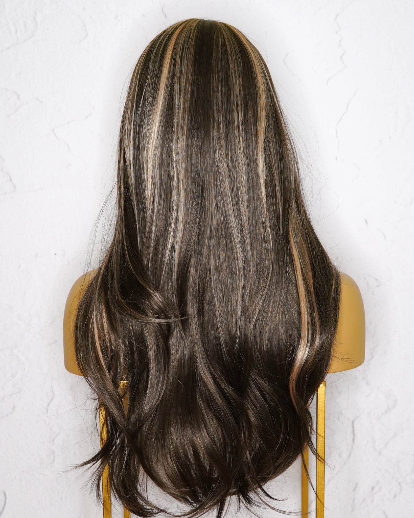 STEFANIE Brown Fringe Wig - Milk & Honey Wigs