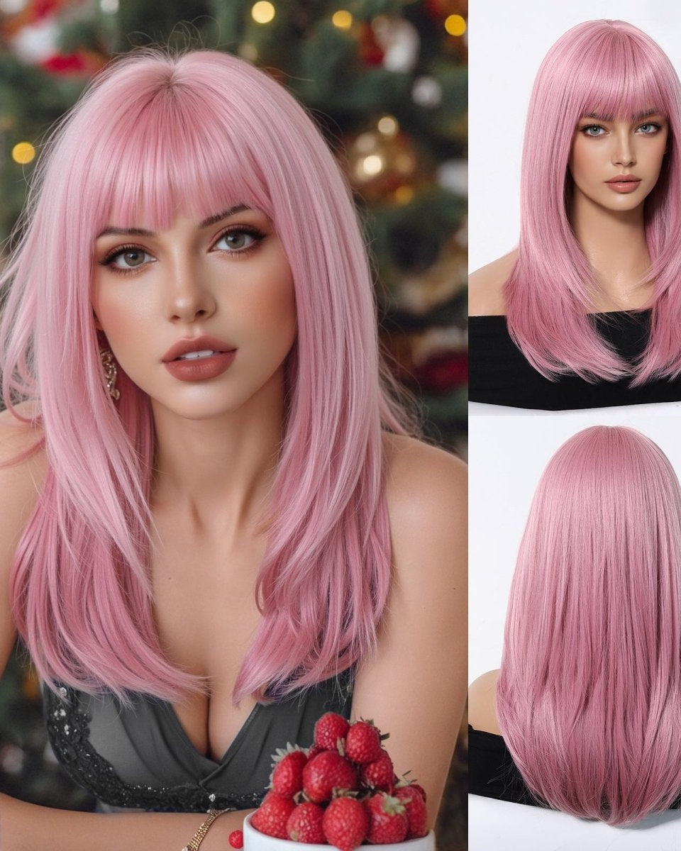 Straight Pastel Pink Wig - MARKETPLACE - Milk & Honey Wigs