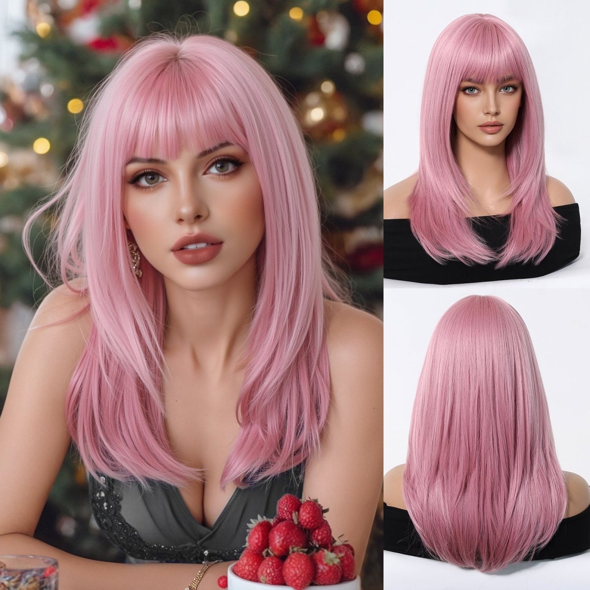 Straight Pastel Pink Wig - MARKETPLACE - Milk & Honey Wigs