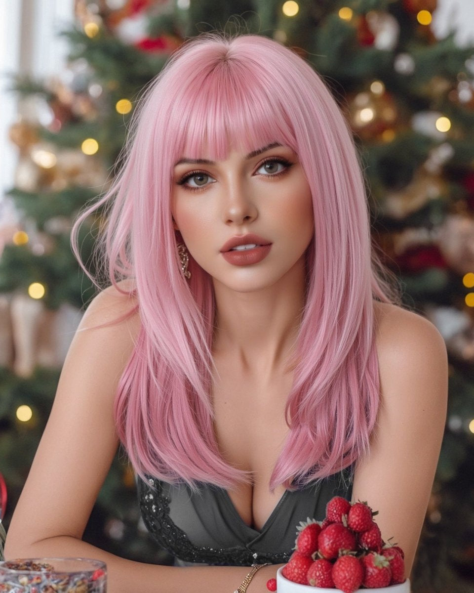 Straight Pastel Pink Wig - MARKETPLACE - Milk & Honey Wigs