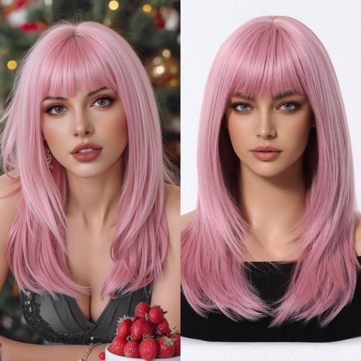 Straight Pastel Pink Wig - MARKETPLACE - Milk & Honey Wigs
