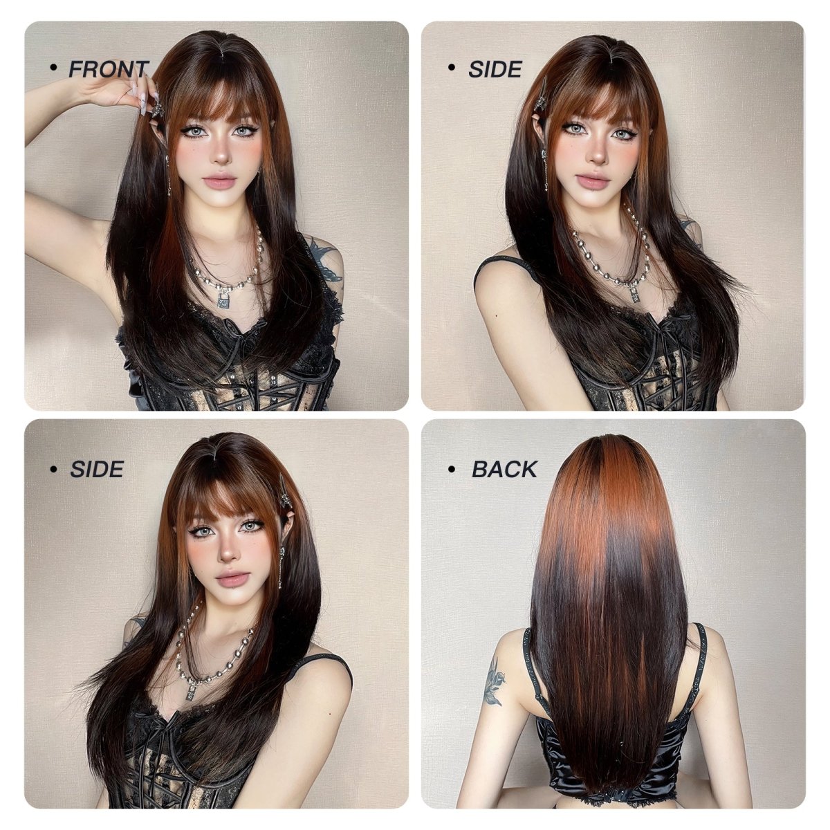 Straight Two - Tone Wig - MARKETPLACE - Milk & Honey Wigs