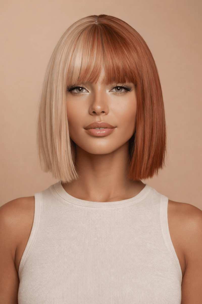 SUMMER - Copper - Fringe Wig - Milk & Honey Wigs