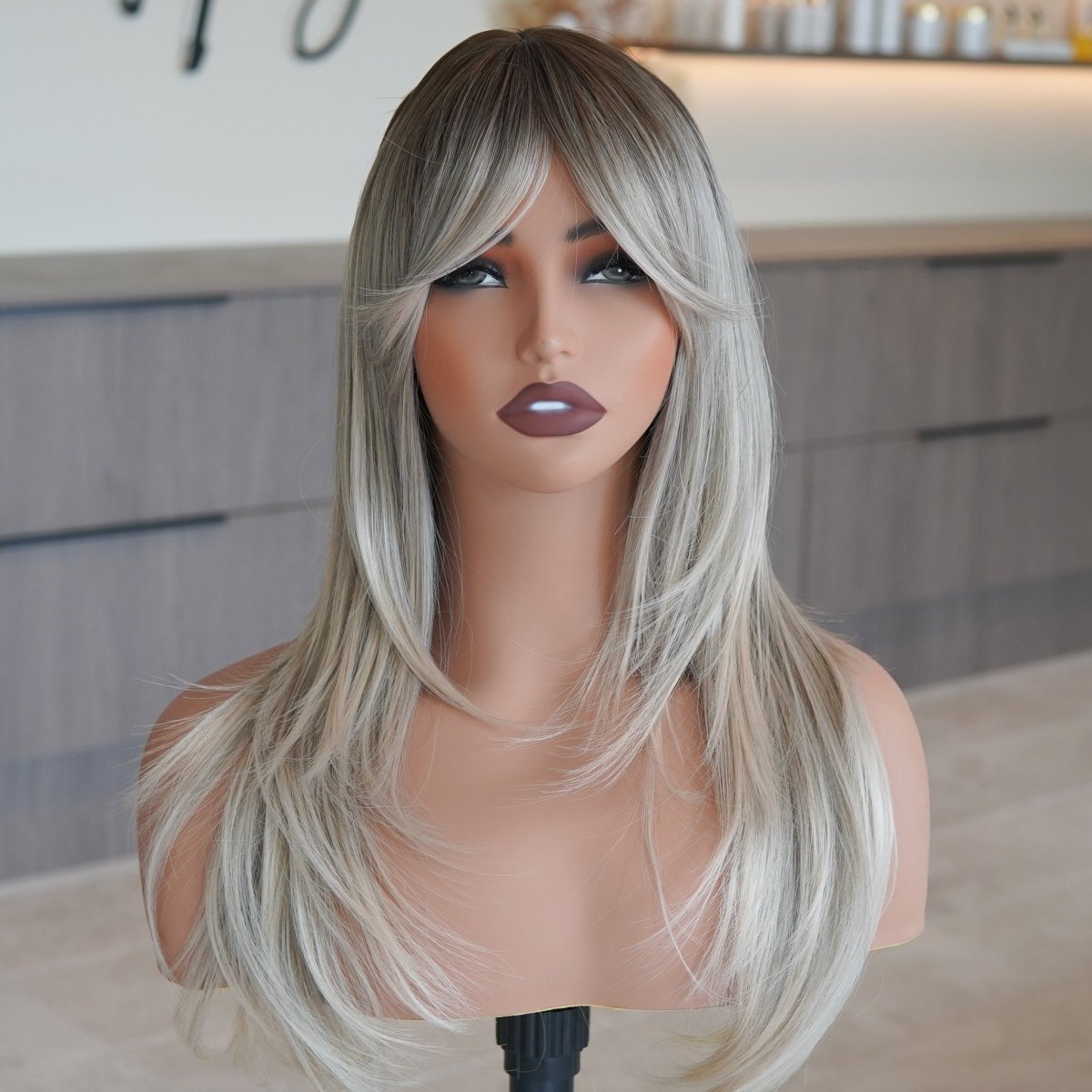TASH - Ombre Blonde - Fringe Wig - Milk & Honey Wigs