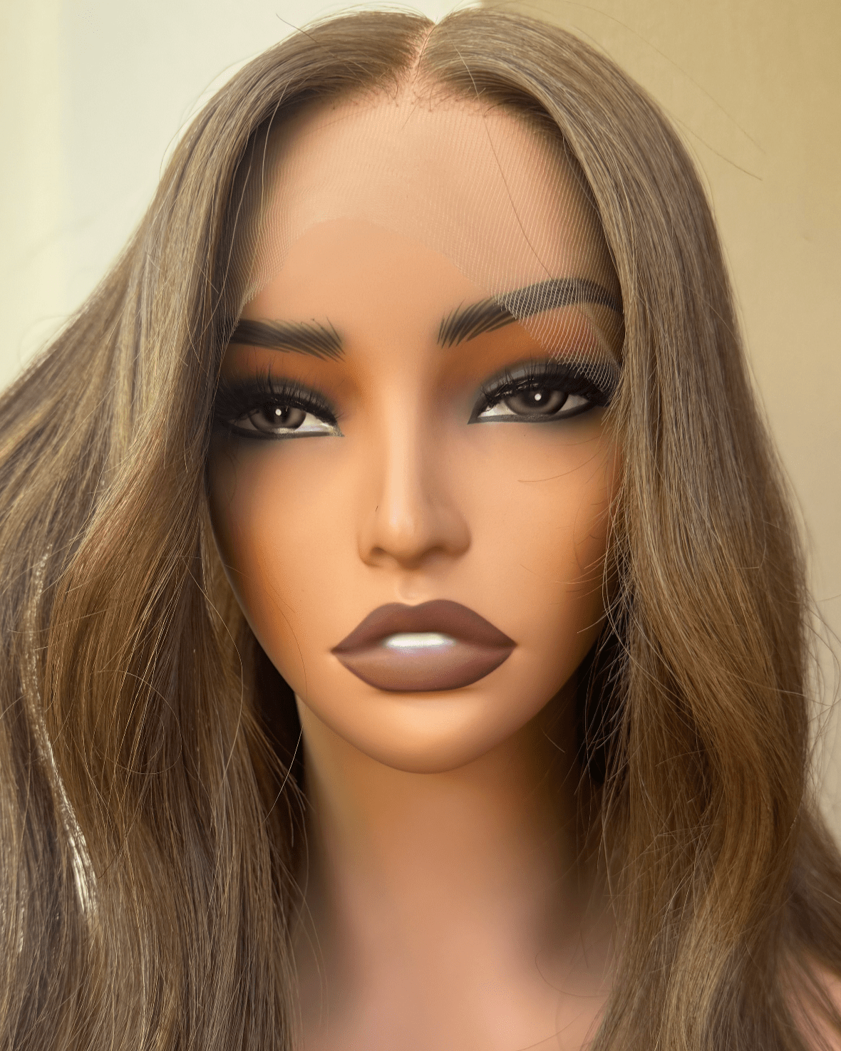 Teddy Brown Human Hair Lace Front Wig ** READY TO SHIP ** - Milk & Honey Wigs
