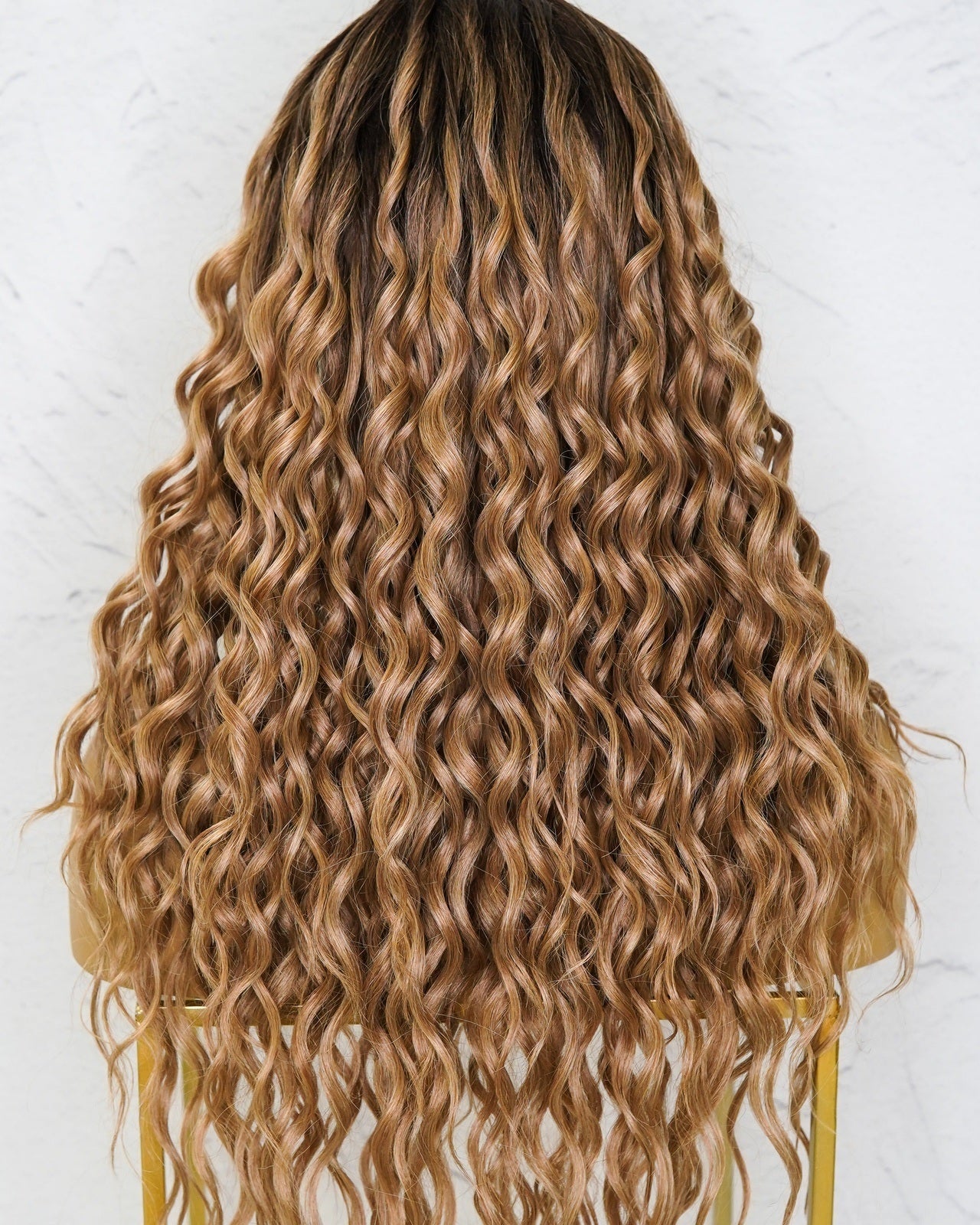 TEGAN Caramel Curly Lace Front Wig - Milk & Honey Wigs