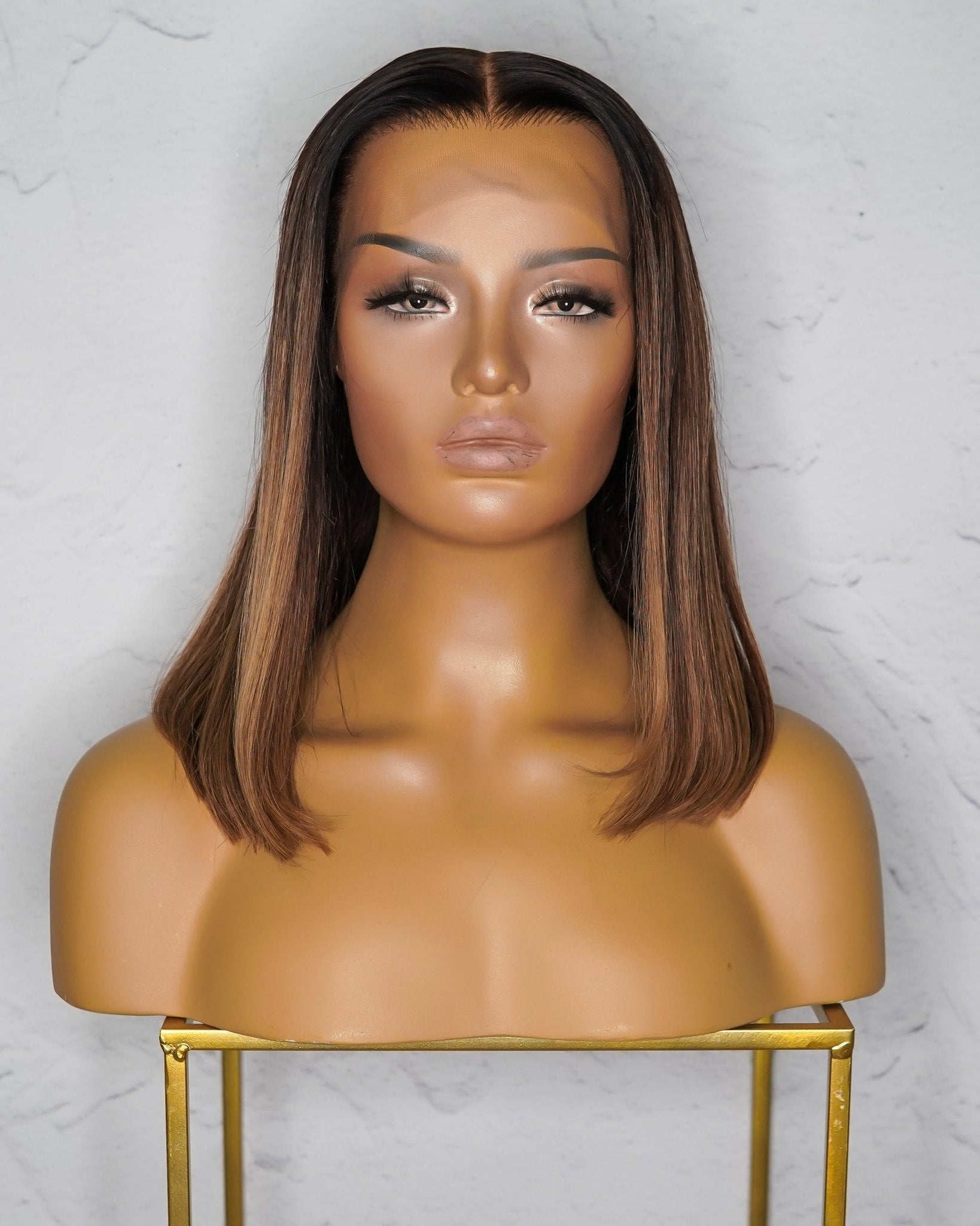 Tiarna Brown Human Hair Lace Front Wig **Ready To Ship** - Milk & Honey Wigs