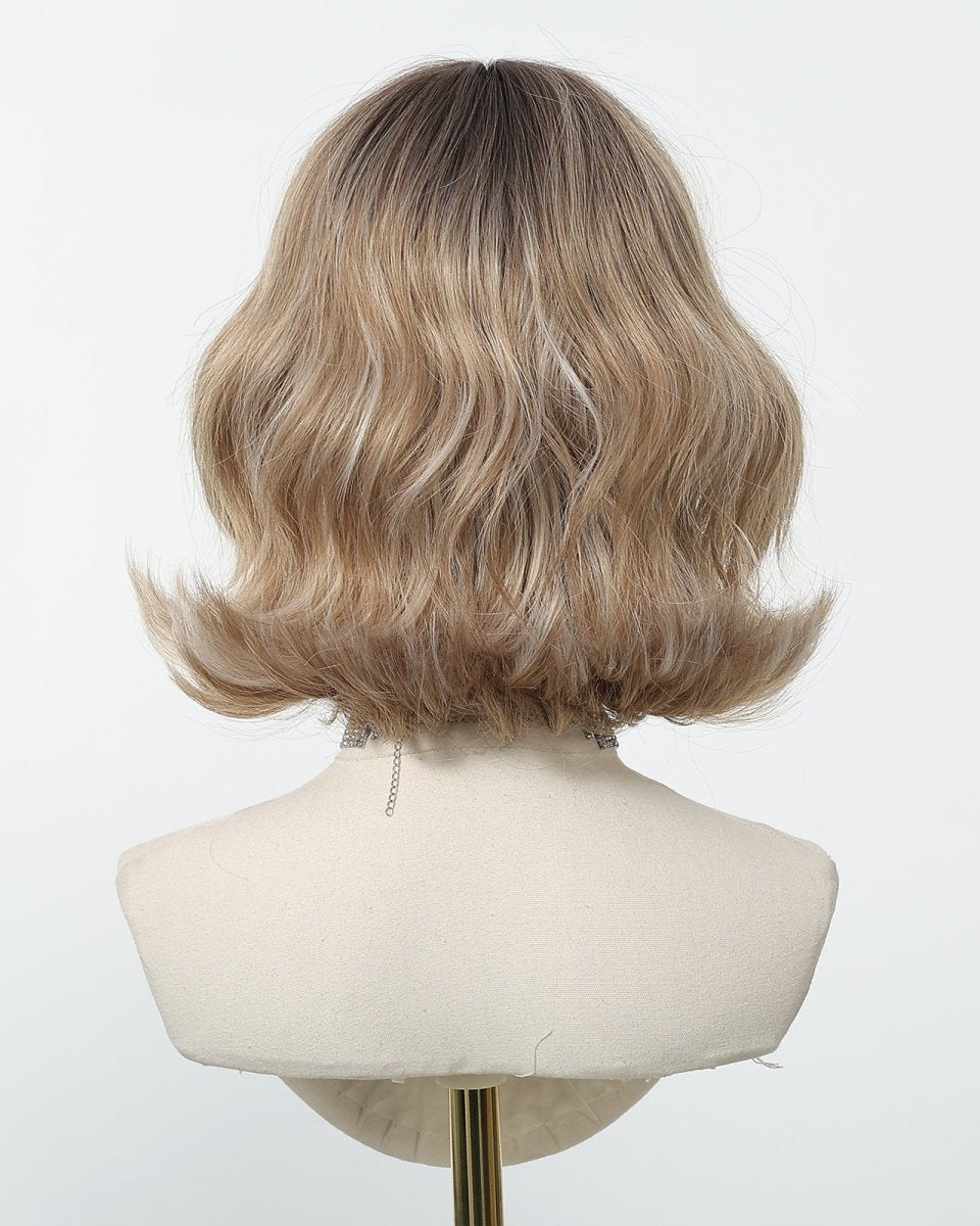 Tousled Honey Blonde Bob with Wispy Fringe Wig - MARKETPLACE - Milk & Honey Wigs