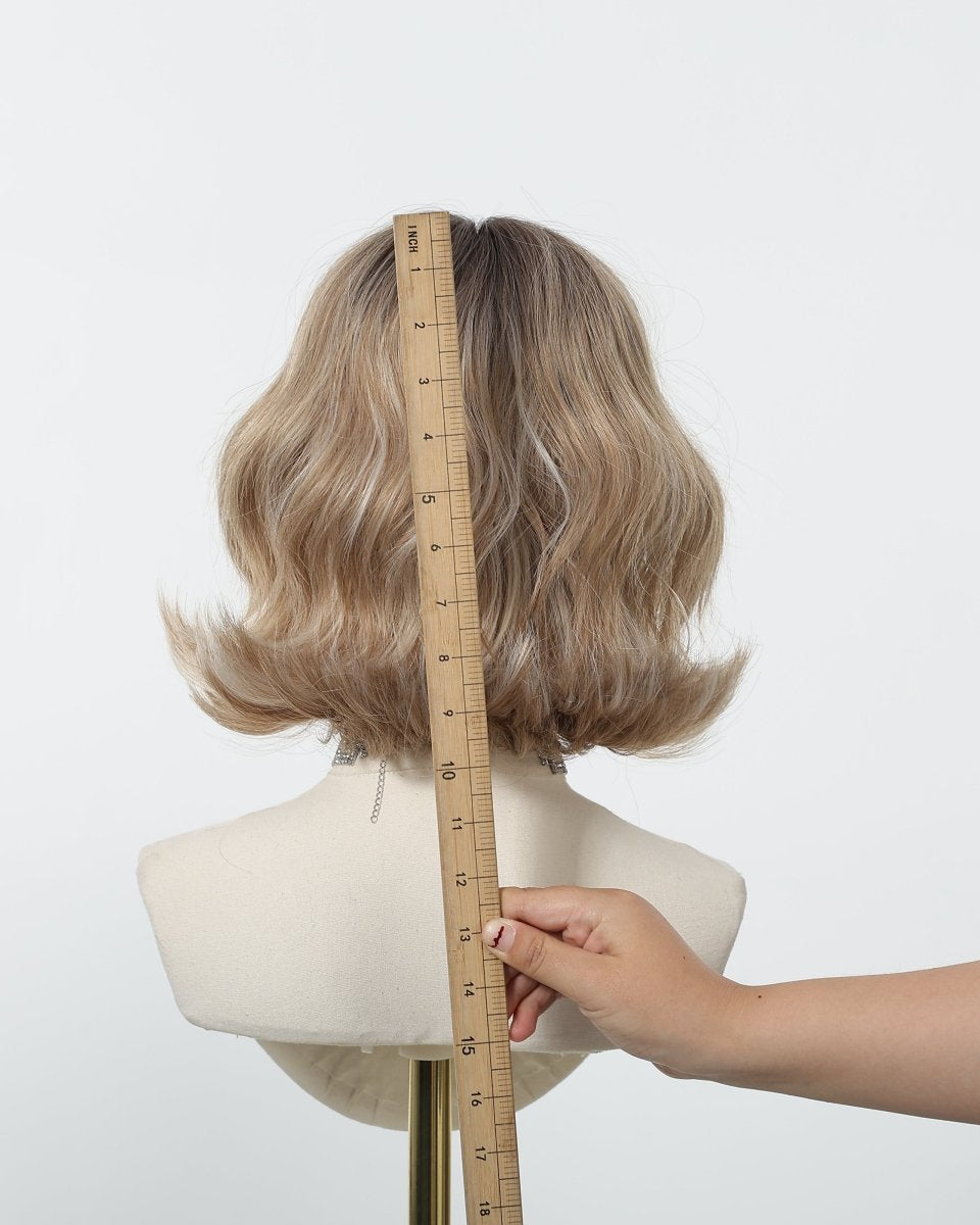 Tousled Honey Blonde Bob with Wispy Fringe Wig - MARKETPLACE - Milk & Honey Wigs