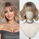 Tousled Honey Blonde Bob with Wispy Fringe Wig - MARKETPLACE - Milk & Honey Wigs