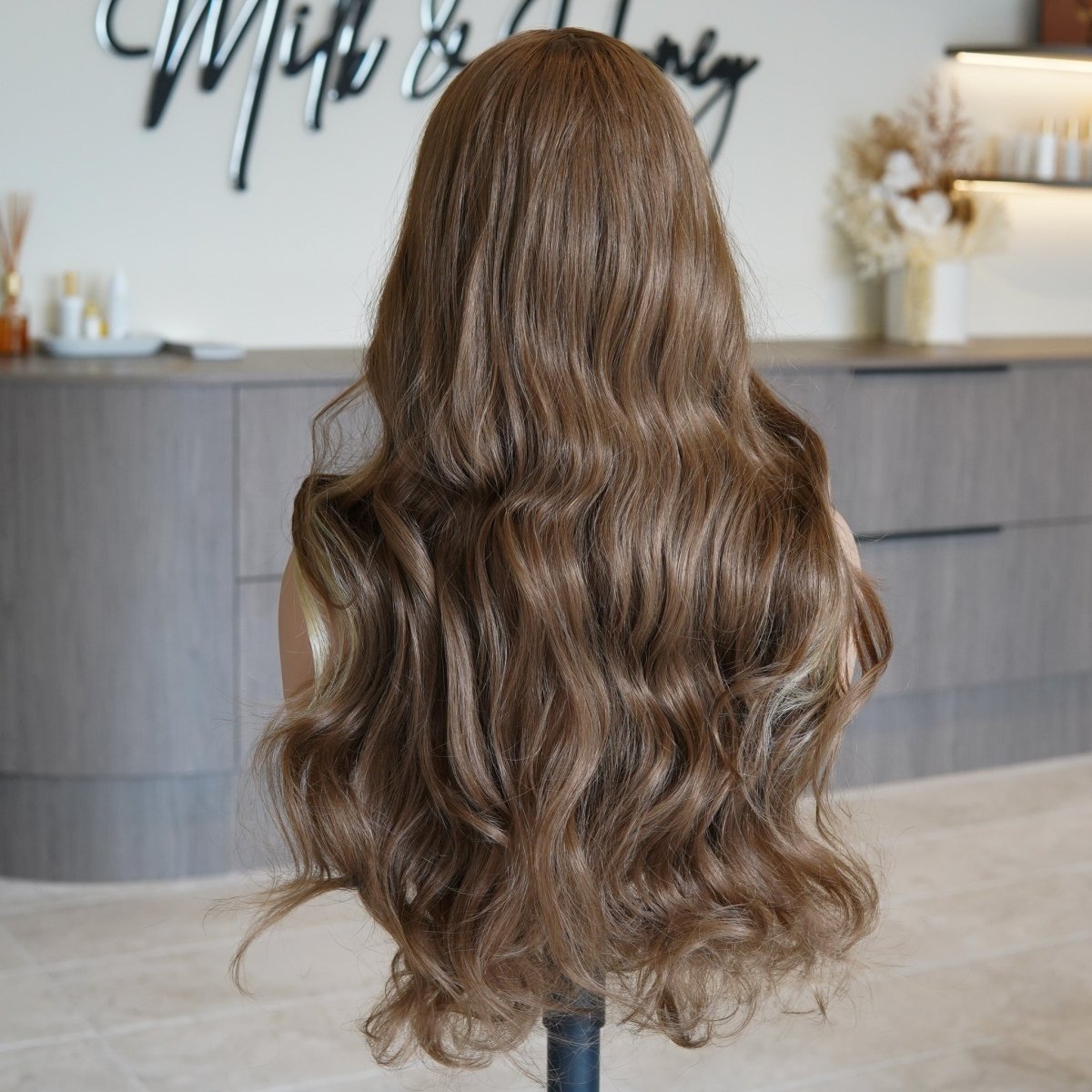 TYLER Caramel Lace Front Wig - Milk & Honey Wigs