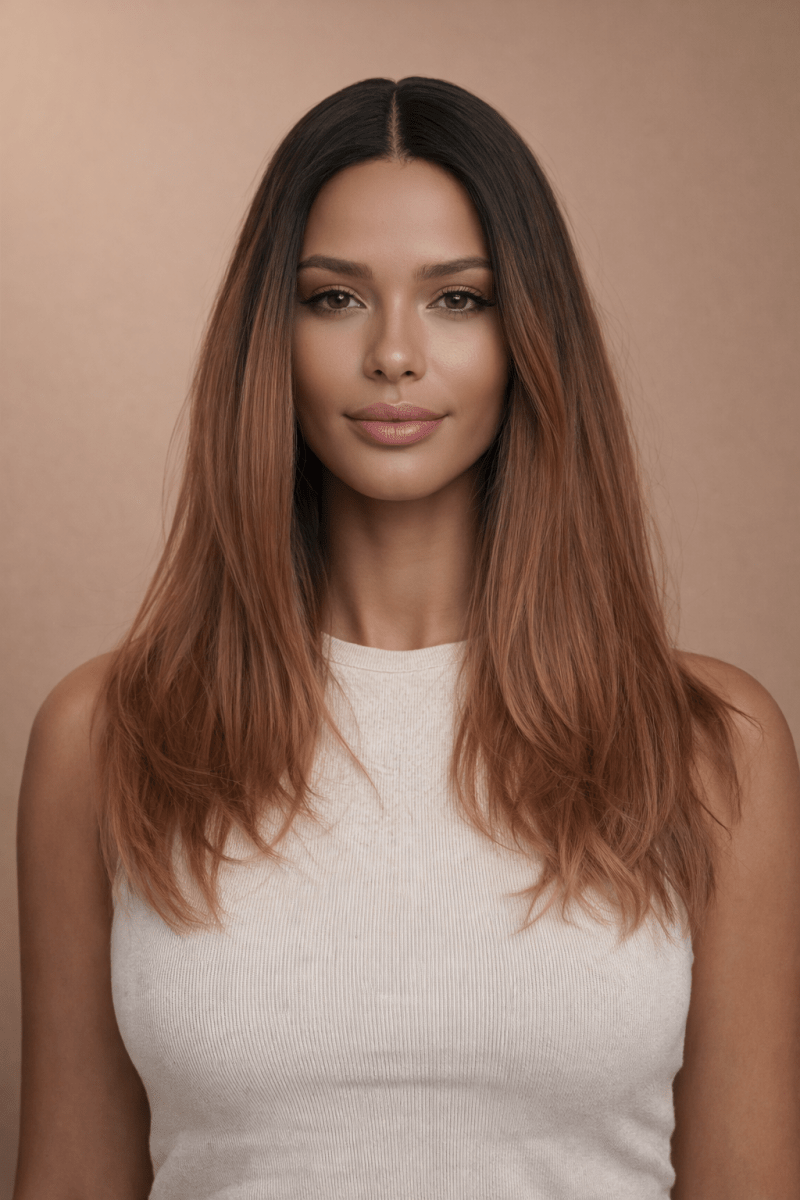 VANESSA - Ombre Brown - Lace Front Wig - Milk & Honey Wigs