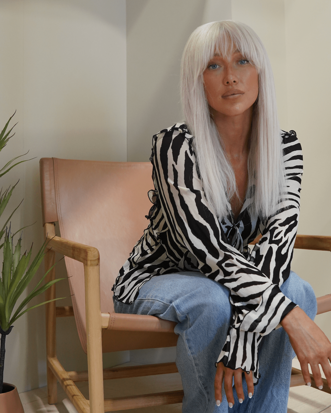 Vicki Human Hair 5x5" Fringe Wig - Milk & Honey Wigs
