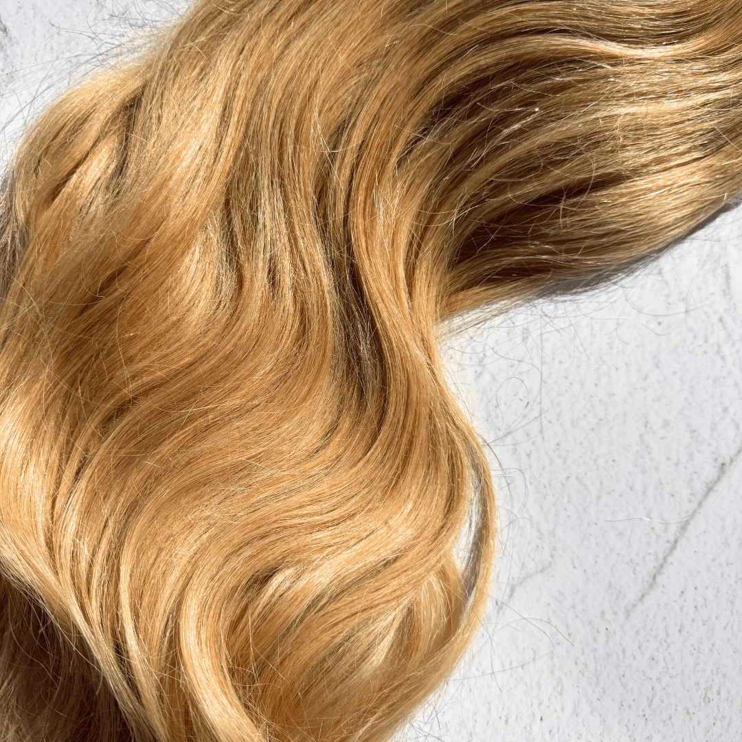 Warm Strawberry Blonde 22" UPART Human Hair Wig \ 180% Density - Milk & Honey Wigs