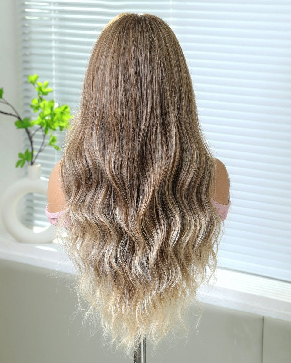 Wavy Long Warm Blonde 13x6 Lace Front Wig - MARKETPLACE - Milk & Honey Wigs